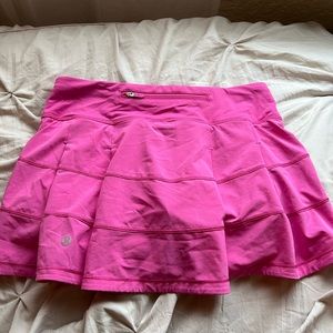 Sonic Pink Lululemon Pace rival skirt